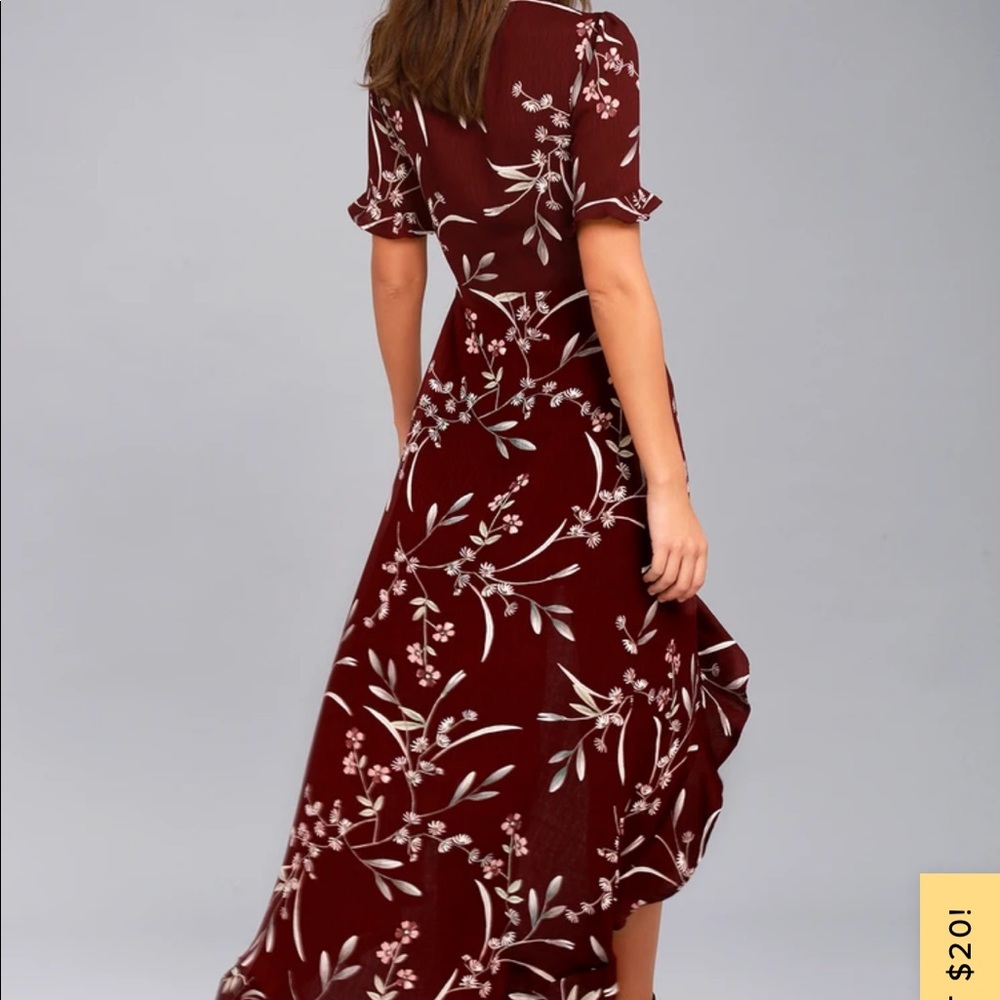 Lulus high/low wrap dress